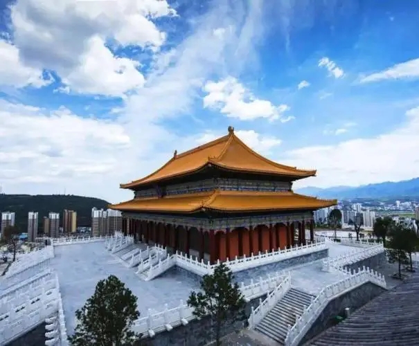 山西寶雞太極源景區(qū)建筑糾偏